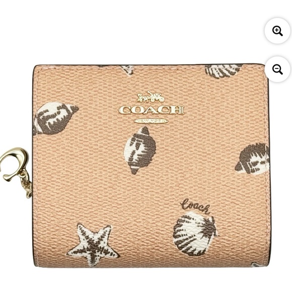 Coach | Bags | Coach Tan Seashell Print Wallet | Poshmark